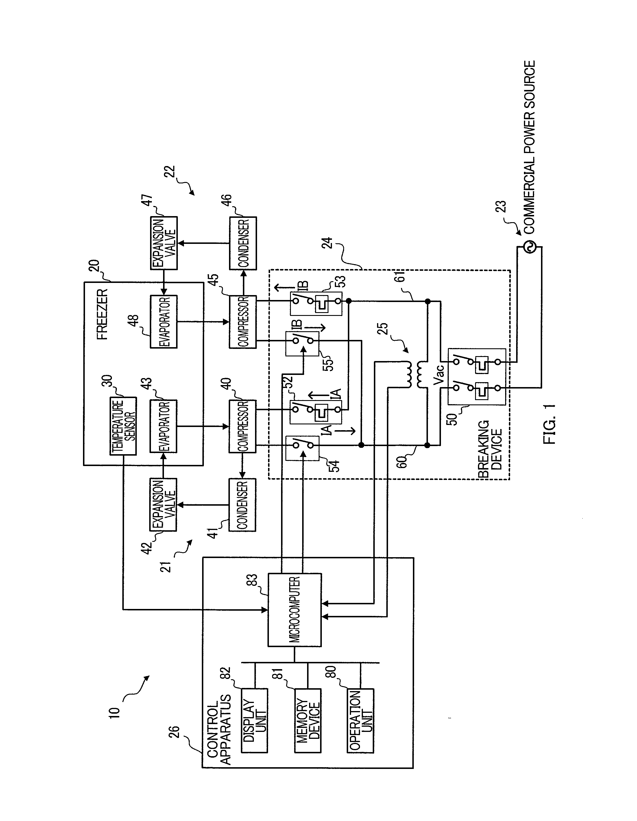 Control apparatus and refrigerating apparatus