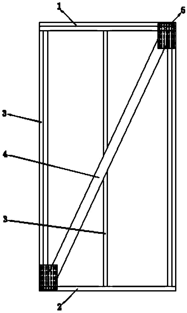 Wooden structure anti-seismic wall