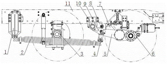 Hydraulic lifting control system for double-tire lifting axle