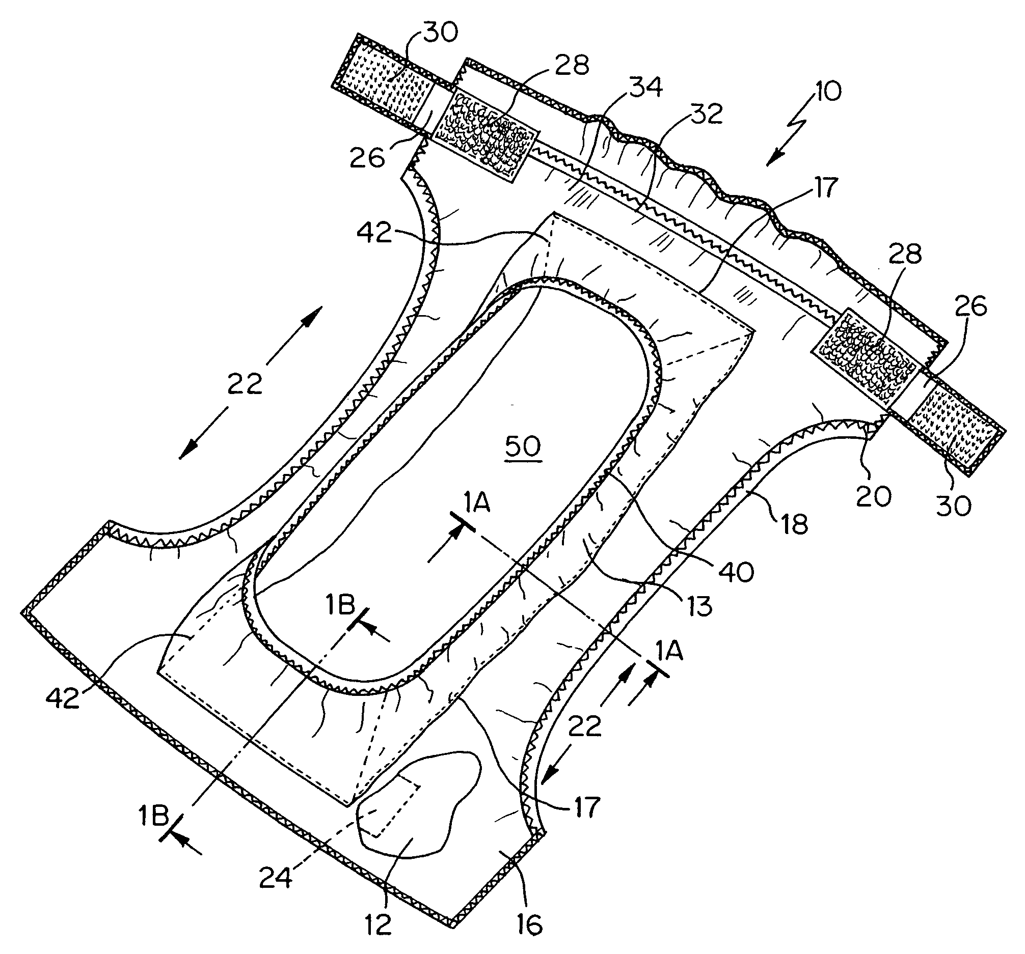 Protective undergarments having anchored pocketed-sling structures and manufacturing method therefor
