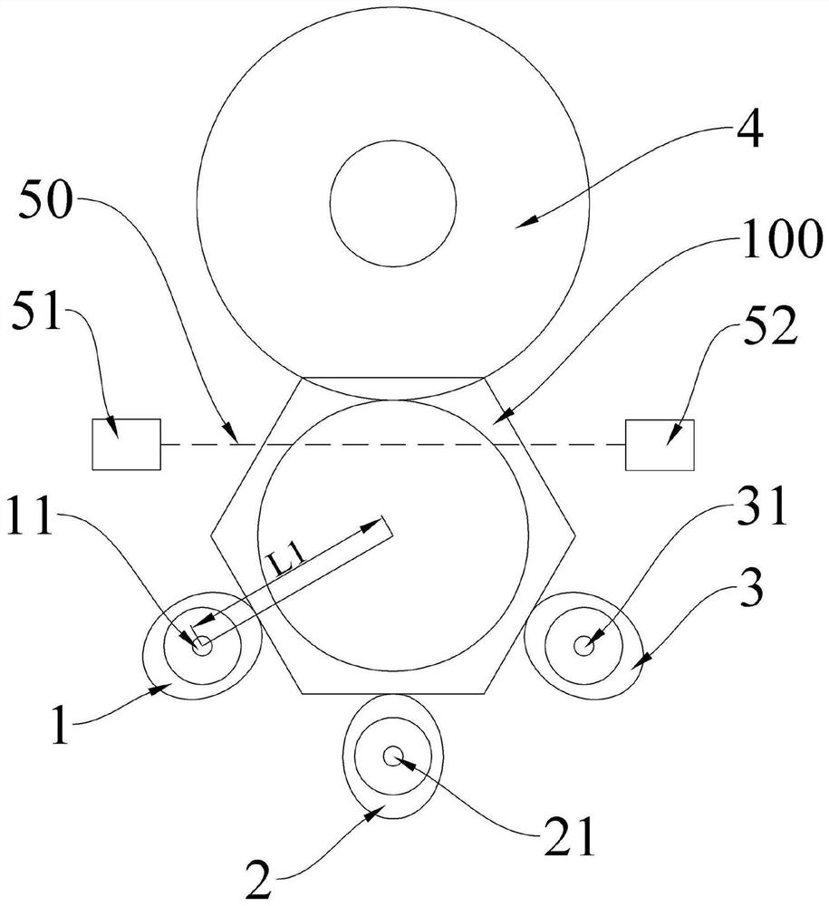 A multi-functional special-shaped nuclear industry pipe rotation matching device