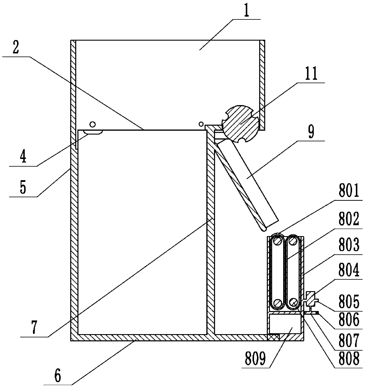 An automatic dipping device for medical cotton swabs