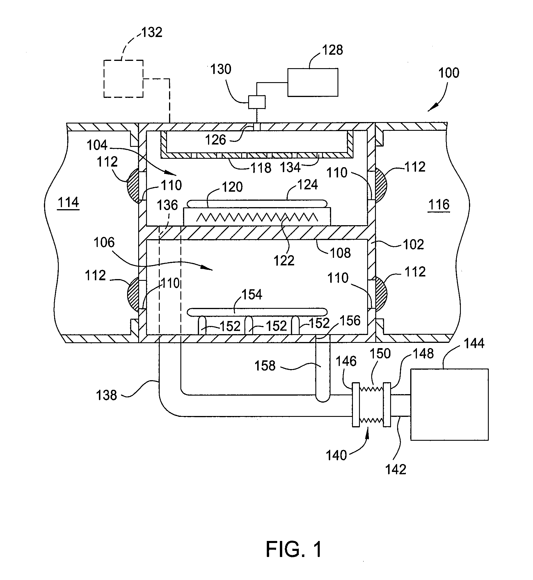 Vacuum chambers with shared pump