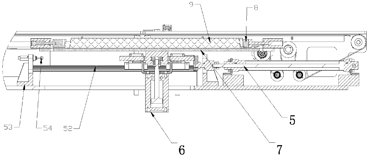 Conveying device for glass cover boards and detection equipment with same