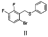(6-bromo-2, 3-difluorobenzyl) phenyl sulfide and preparation method thereof