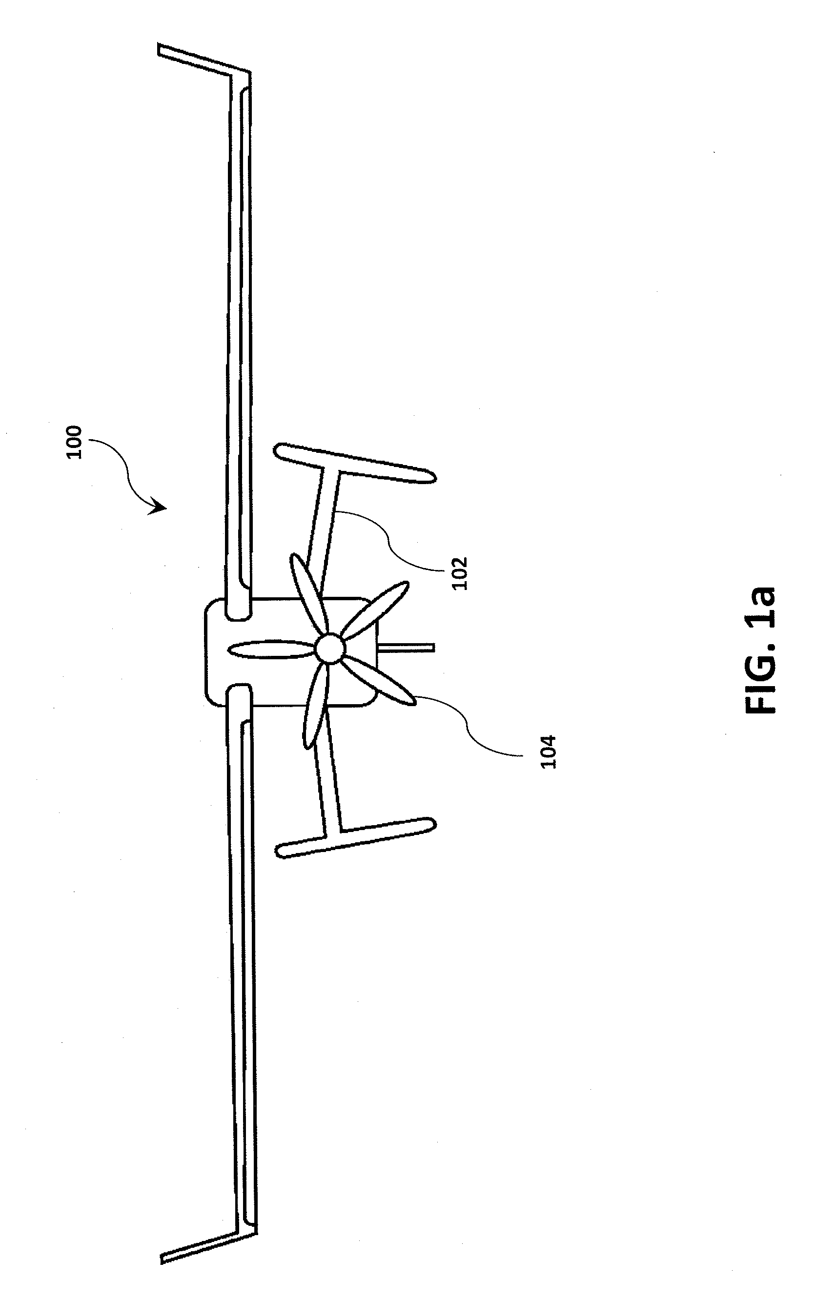 System and method for reducing the noise of pusher type aircraft propellers