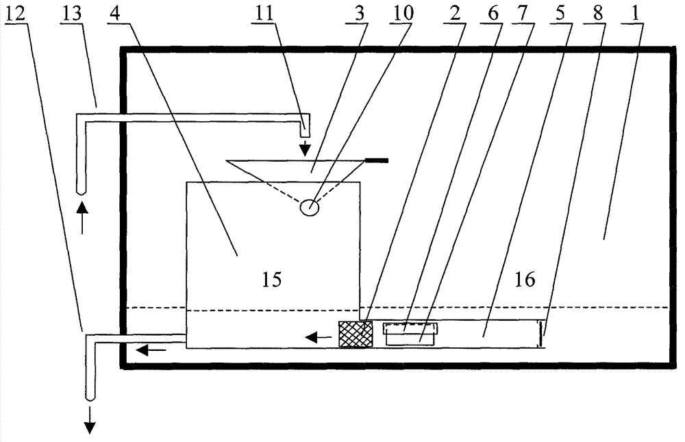 Pool filtering device