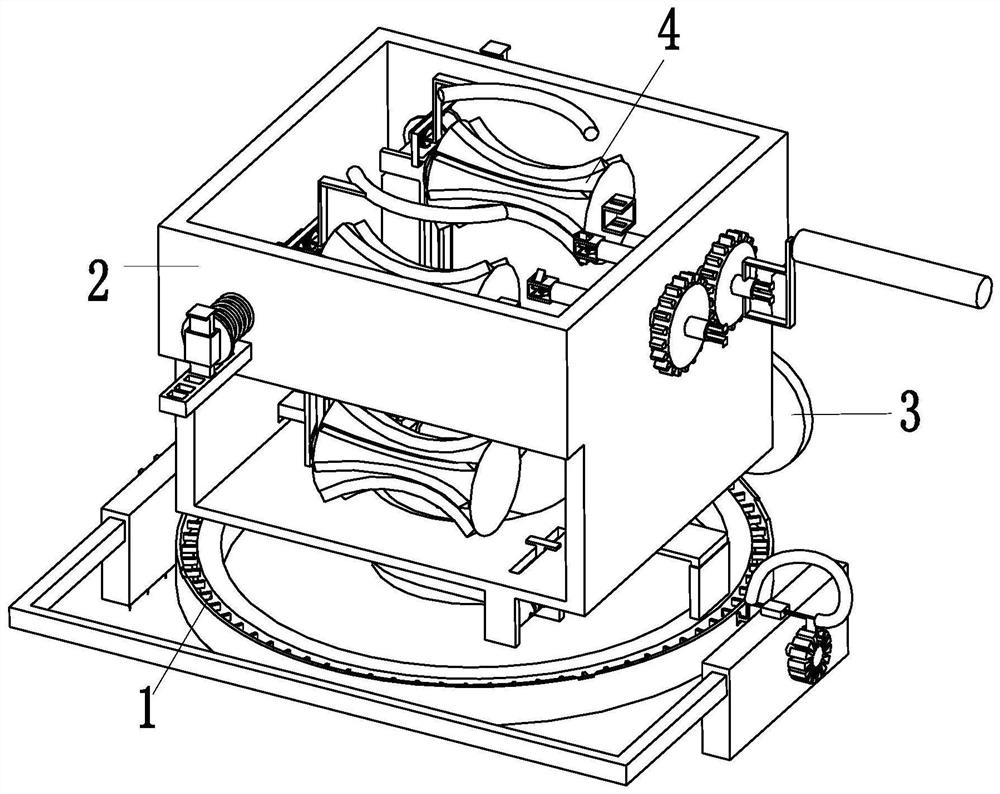 An anchor bolt fixing and installing machine for construction