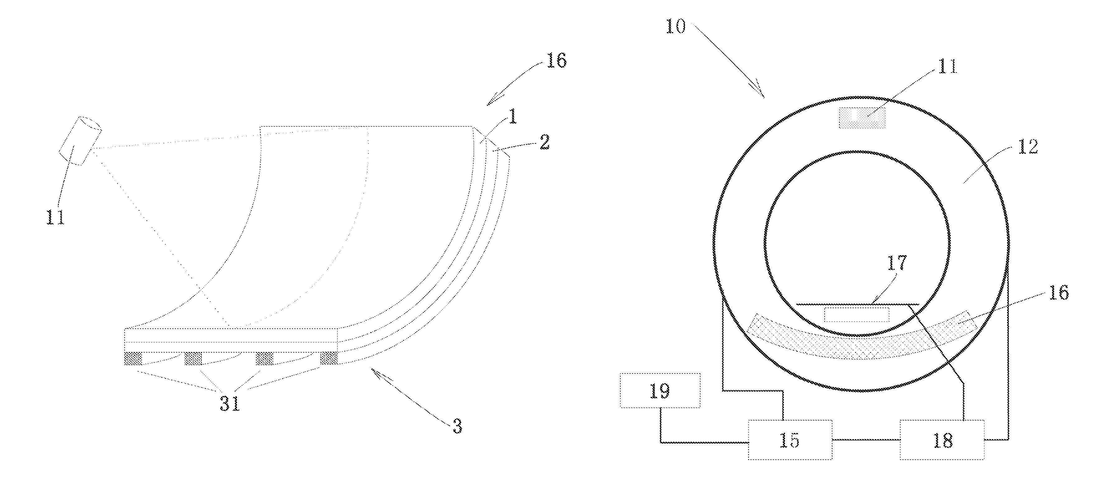 CT system and detection device for CT system