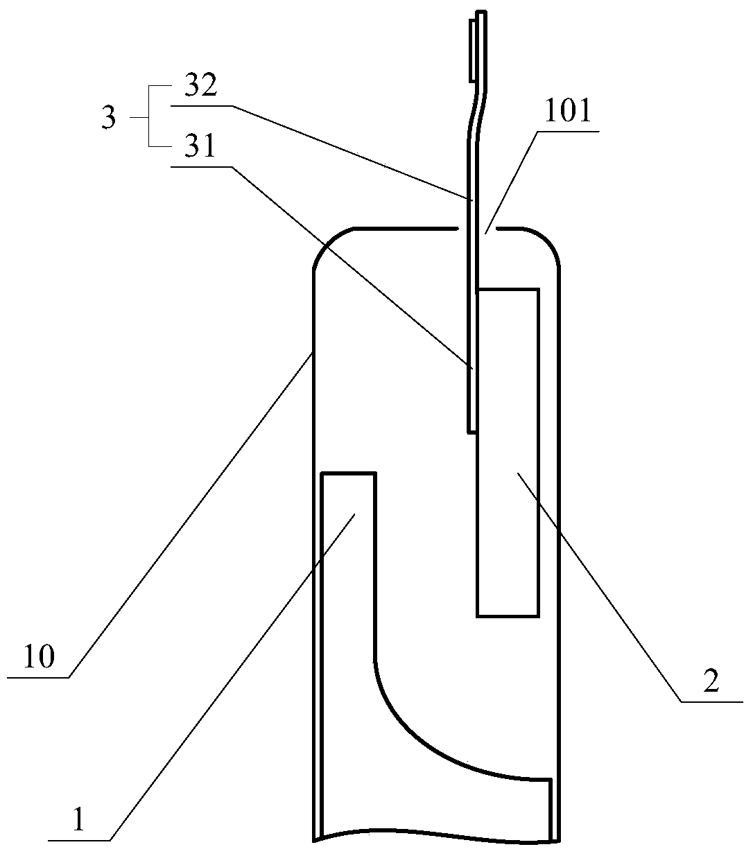 Battery structure and electronics