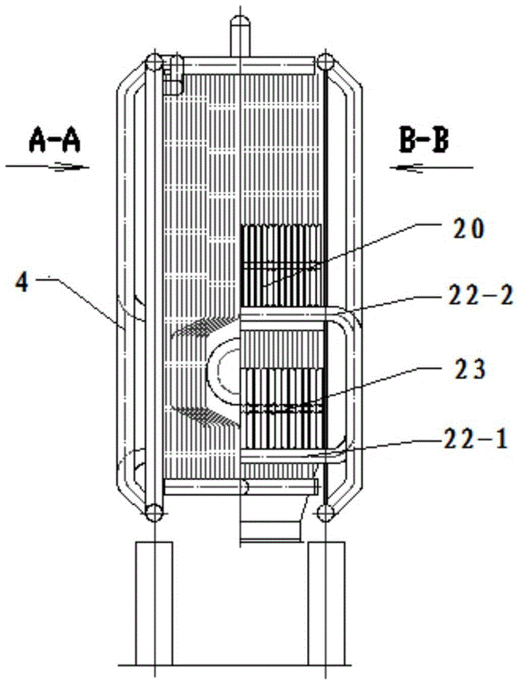 Water circulation structure of a gas corner tube hot water boiler