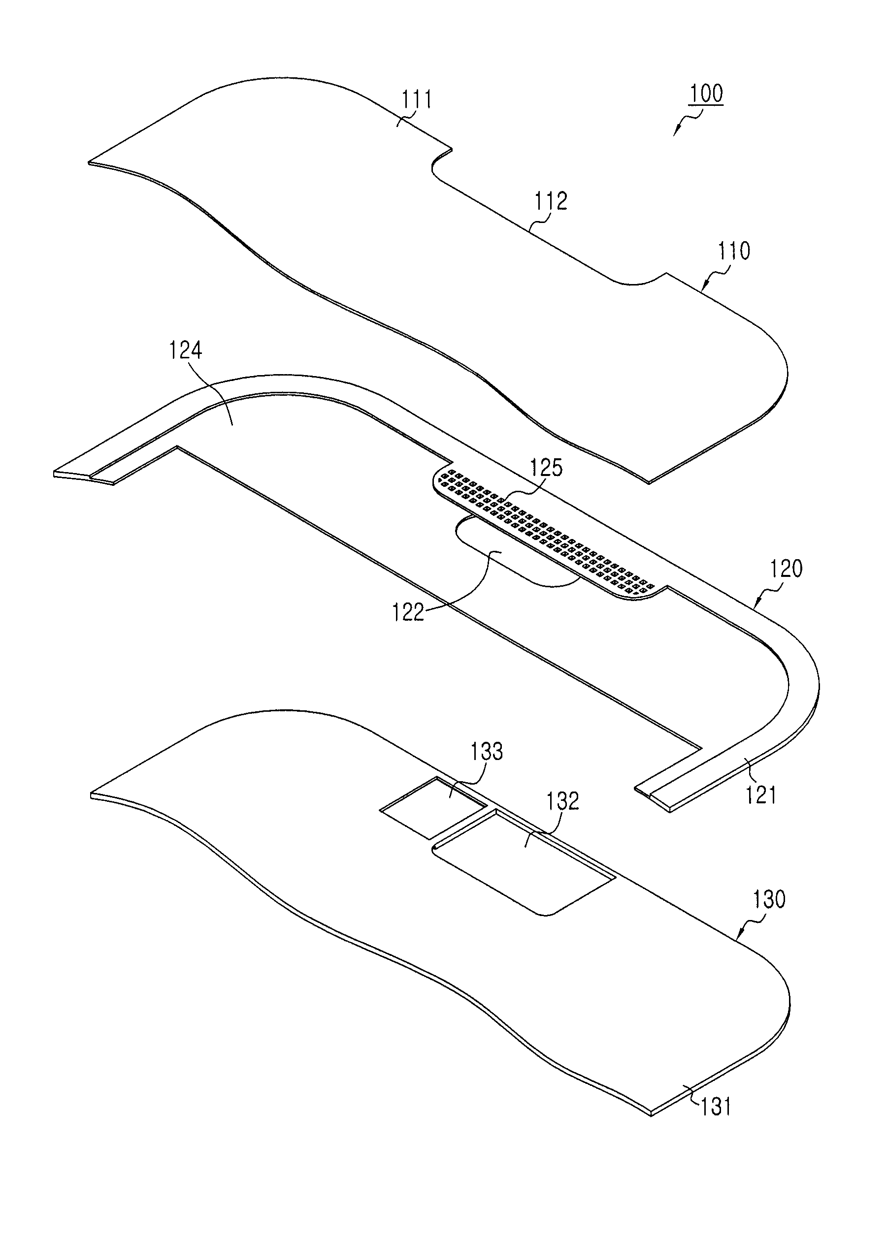 Input and output hall structure for sound device in a portable terminal