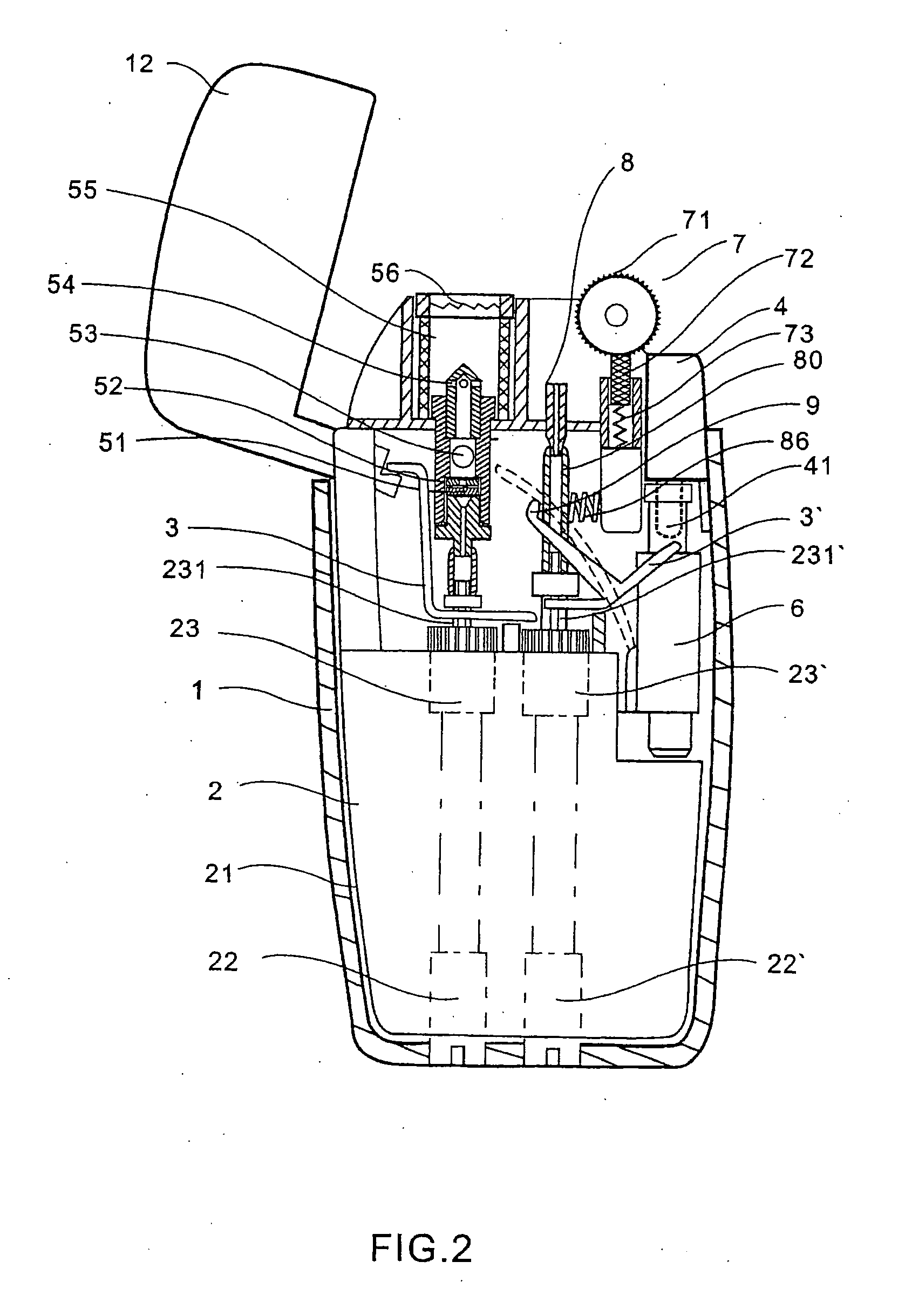 Multiple-flame lighter