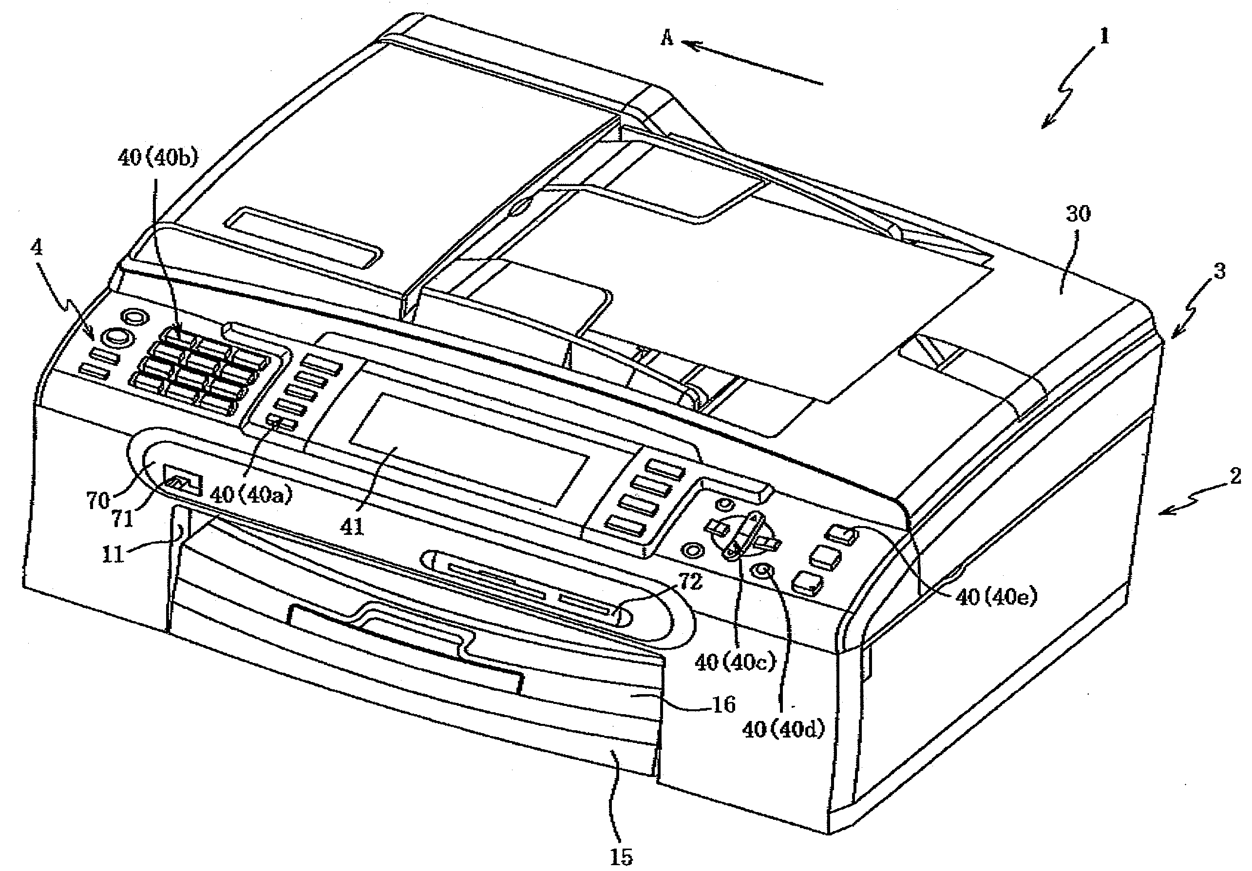 Facsimile apparatus and method of outputting distribution destination information