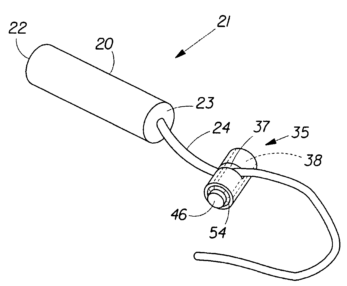 Intravaginal article measuring device