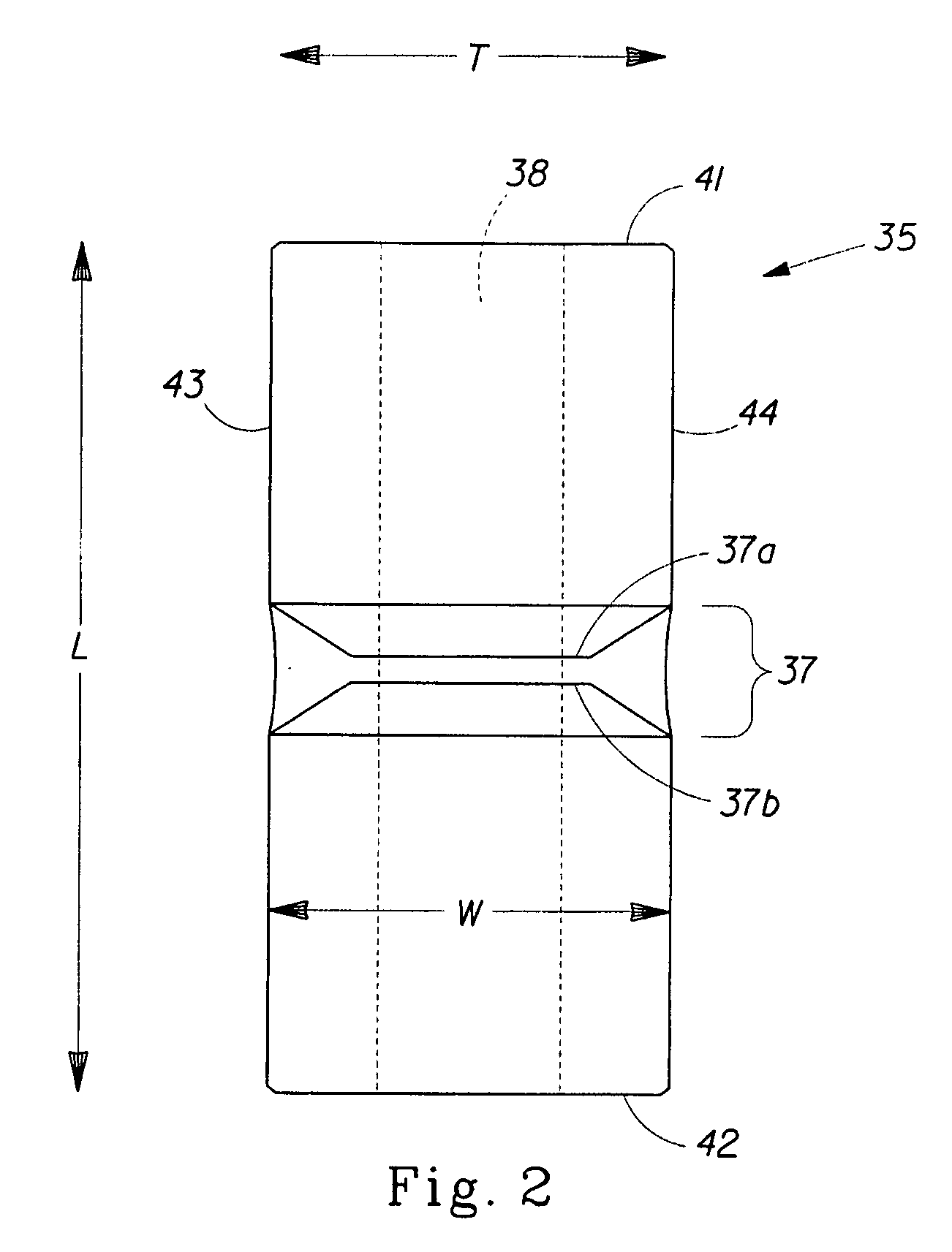 Intravaginal article measuring device