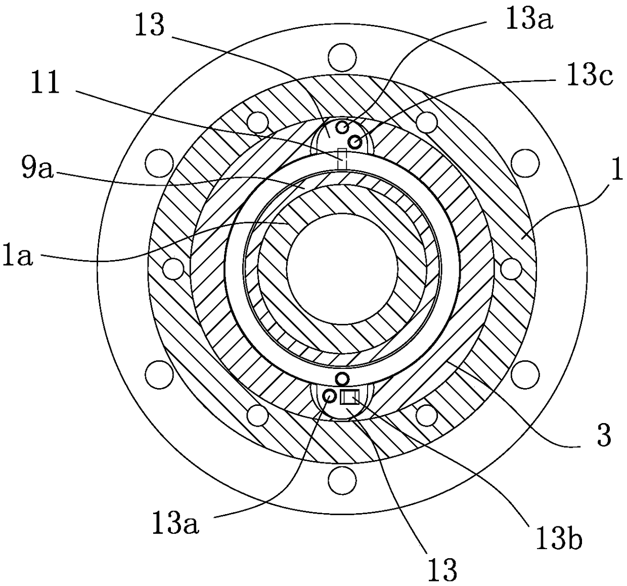 Integrated bearing base capable of accurately detecting bearing working condition