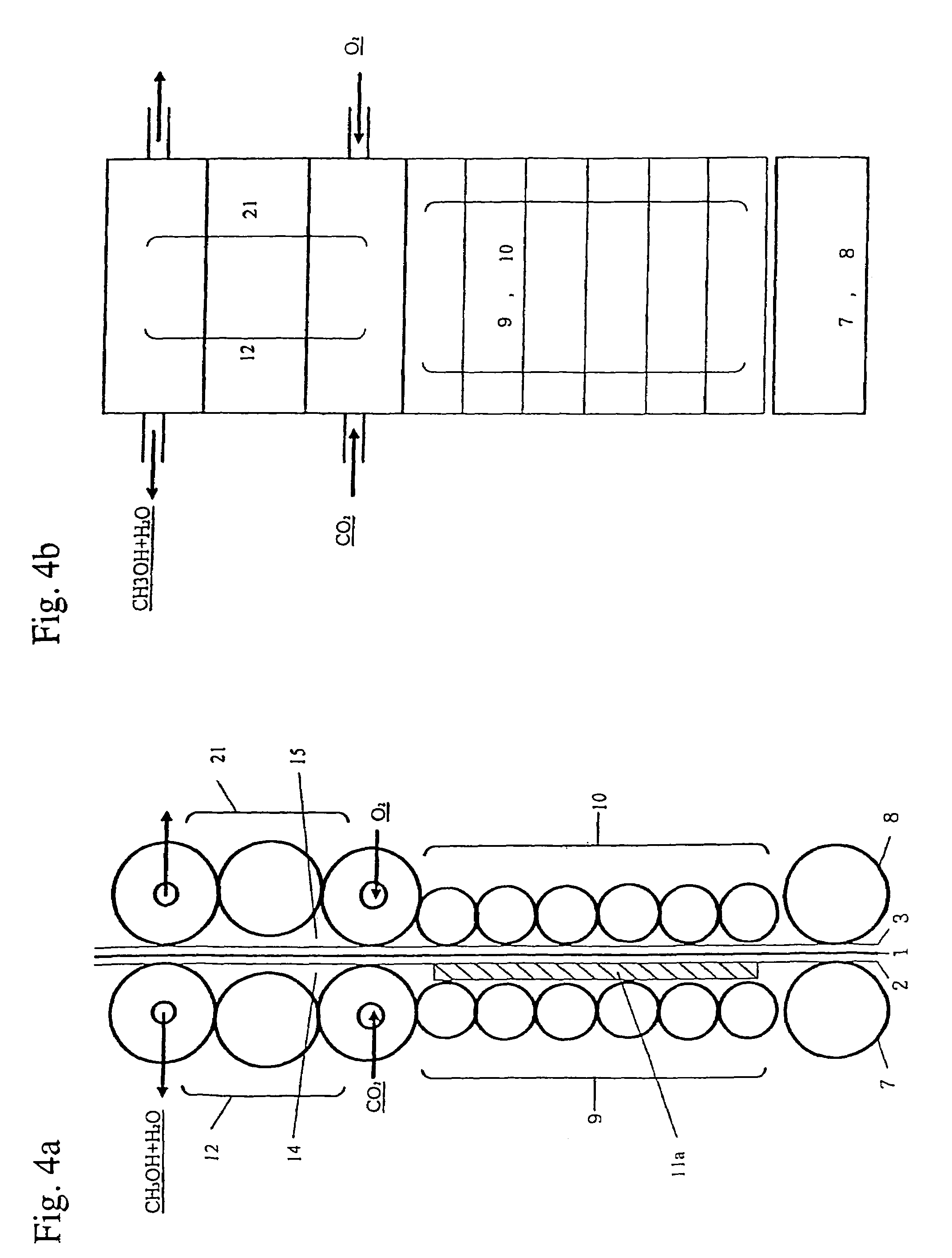 Method for hydrogenating carbon dioxide, treating apparatus, and basic material for hydrogenation