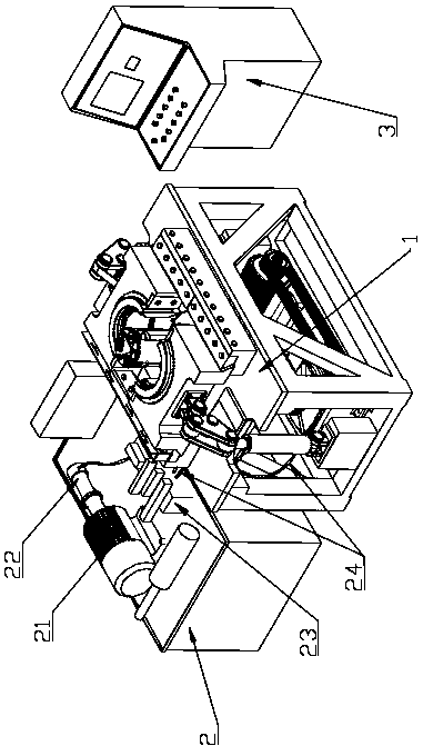 A wheel rim inner support type spinning machine