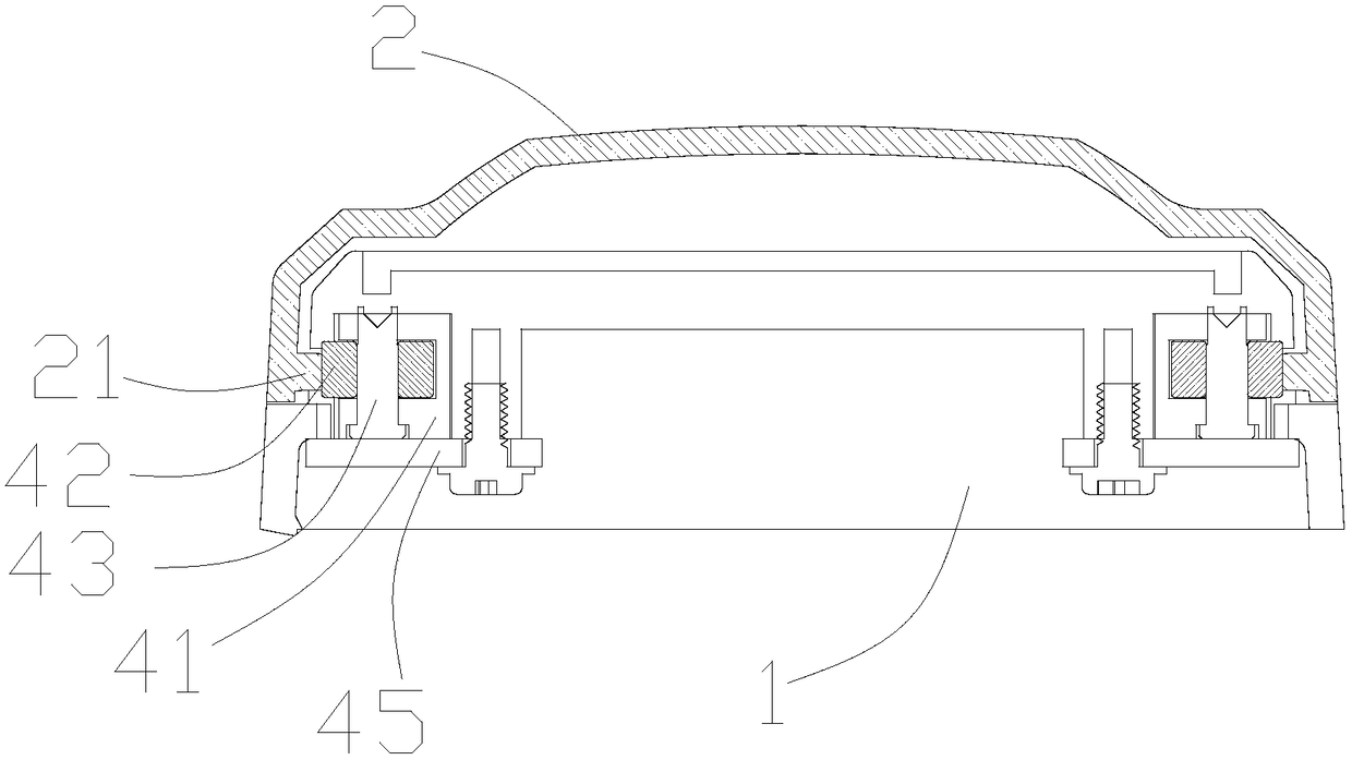 A sliding lock panel