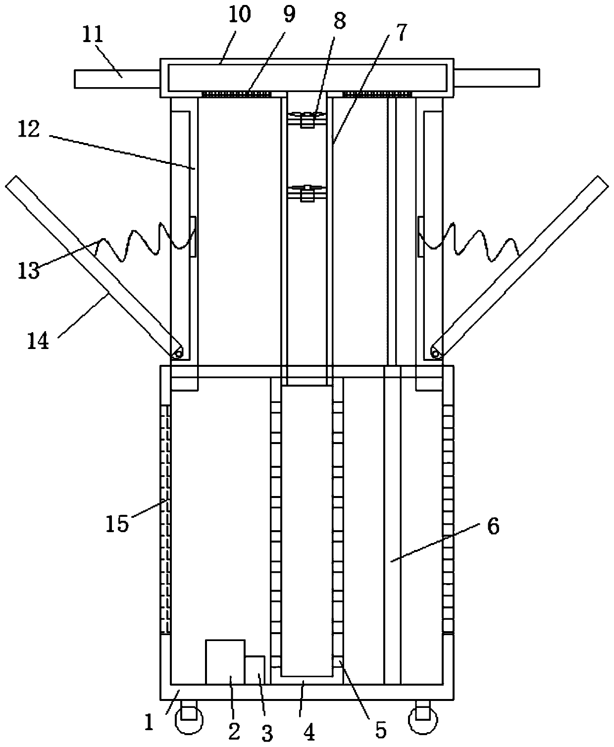 A sound box with an easy-to-cool structure