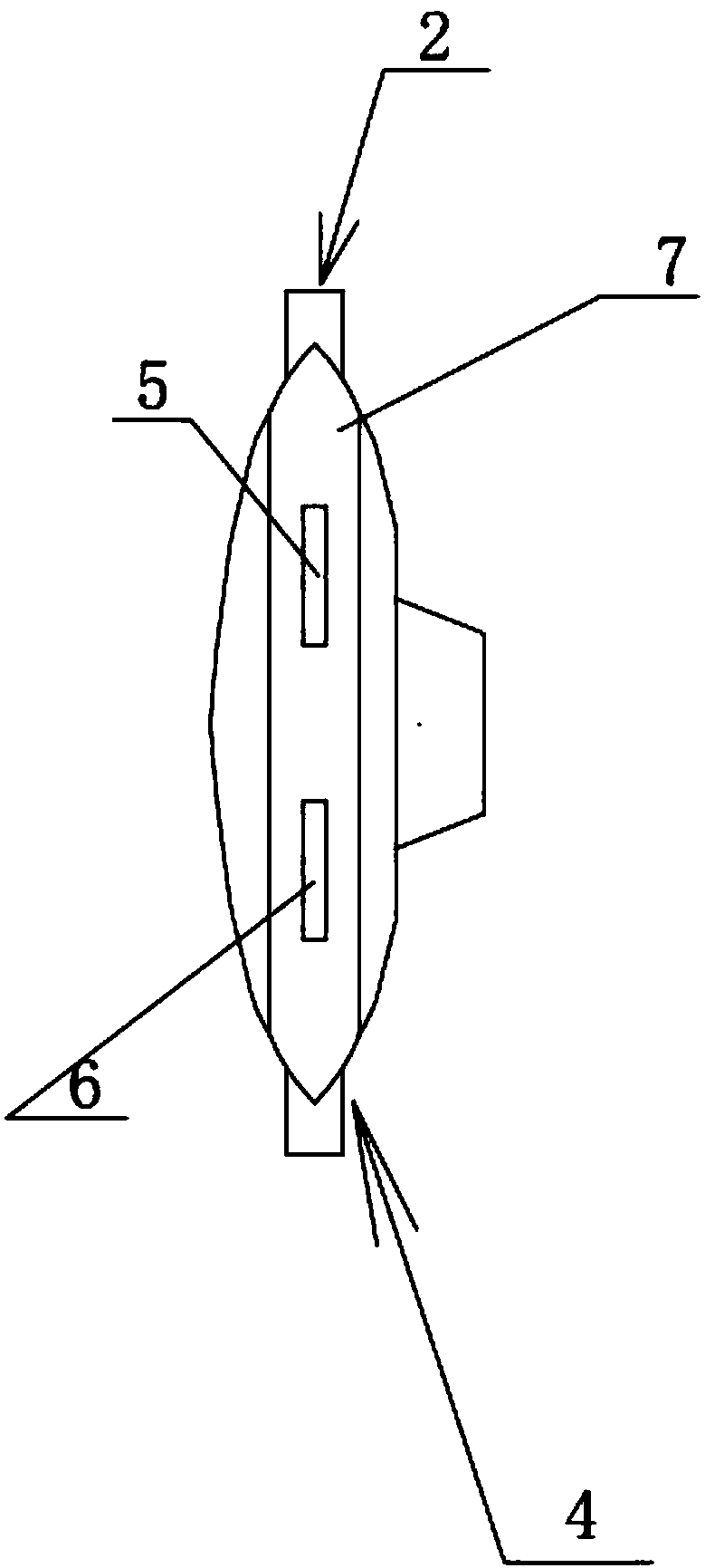 Long-fin torsional wave-propelled bionic underwater vehicle and motion mode thereof