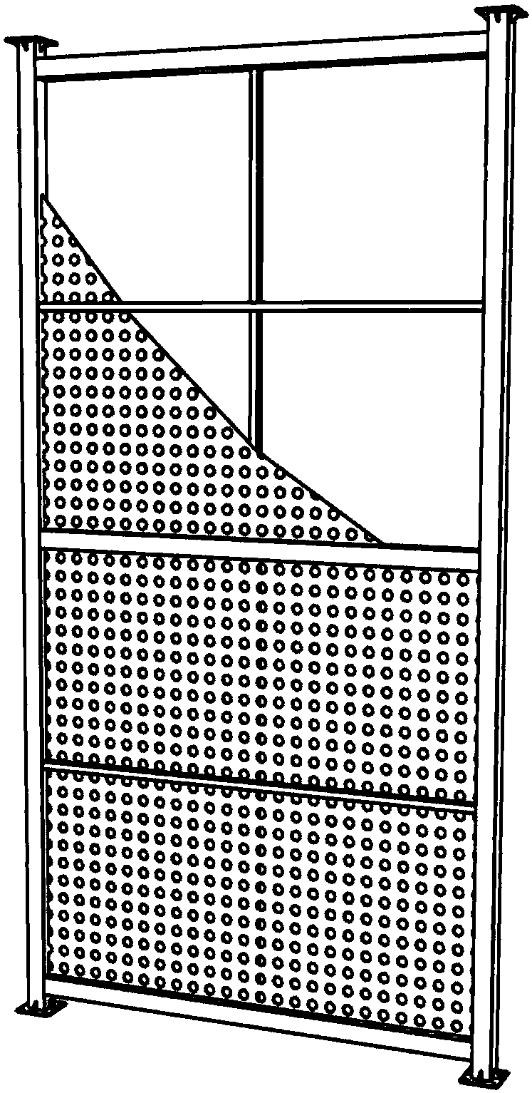 Assembly type combined wall with sash type light steel frames, punched thin steel plates and foamed concrete