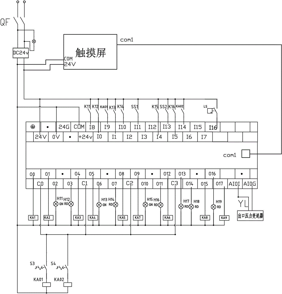 plc intelligent double control fire booster water supply equipment