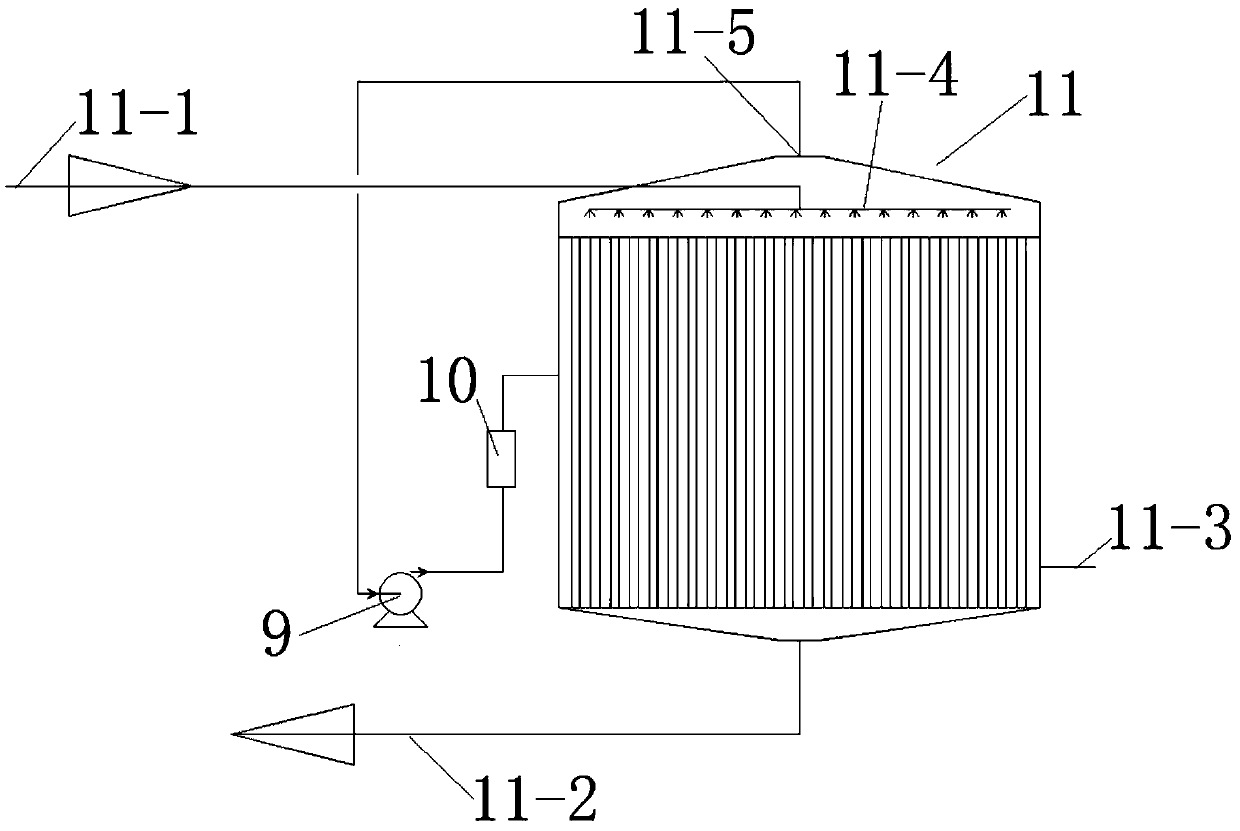 Device for recovering flue gas waste heat and cooperatively eliminating wet smoke plume