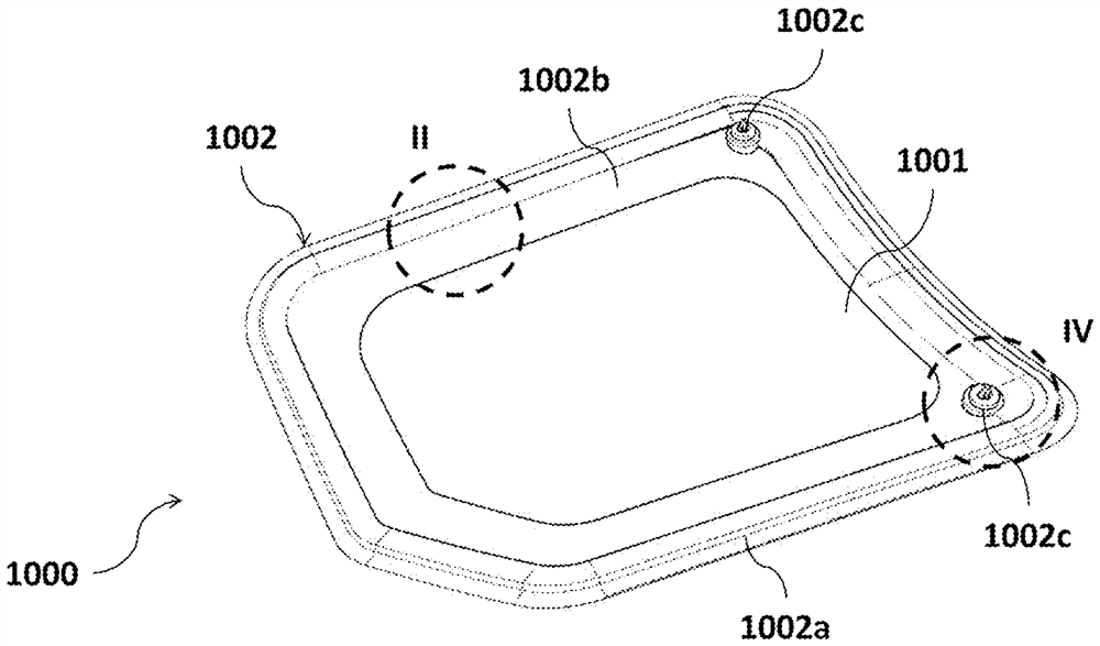 Method and system for inspecting transparent glass with adjunctions