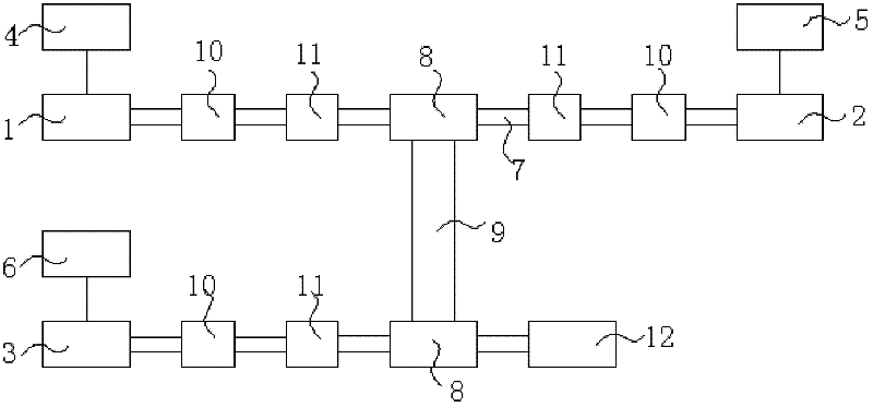 Power balance control method of frequency converter multi-motor dragging system and test device