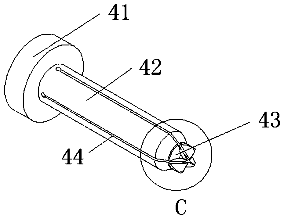Tool and device capable of pre-fixing four-way valve and D joint tube
