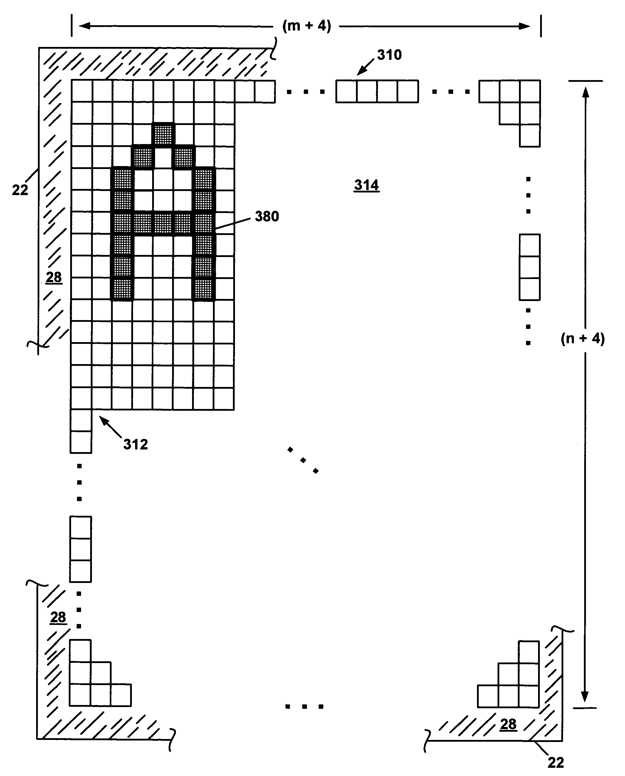 Pixel border for improved viewability of a display device