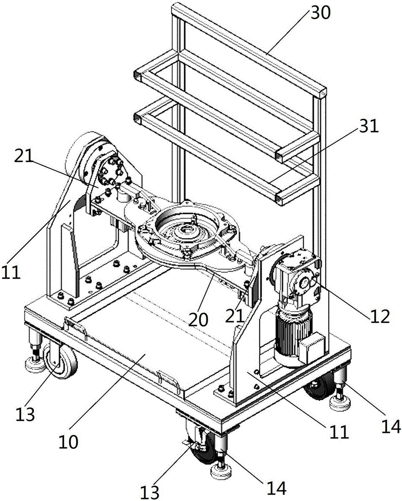 Assembly and automatic turnover equipment for diversified components