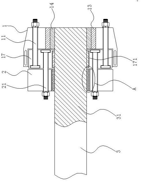 Threaded guide sleeve structure suitable for hydraulic oil cylinder