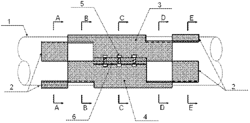 Method for manufacturing and fixing submarine pipeline buckle arrestor on basis of morphological energy adsorption