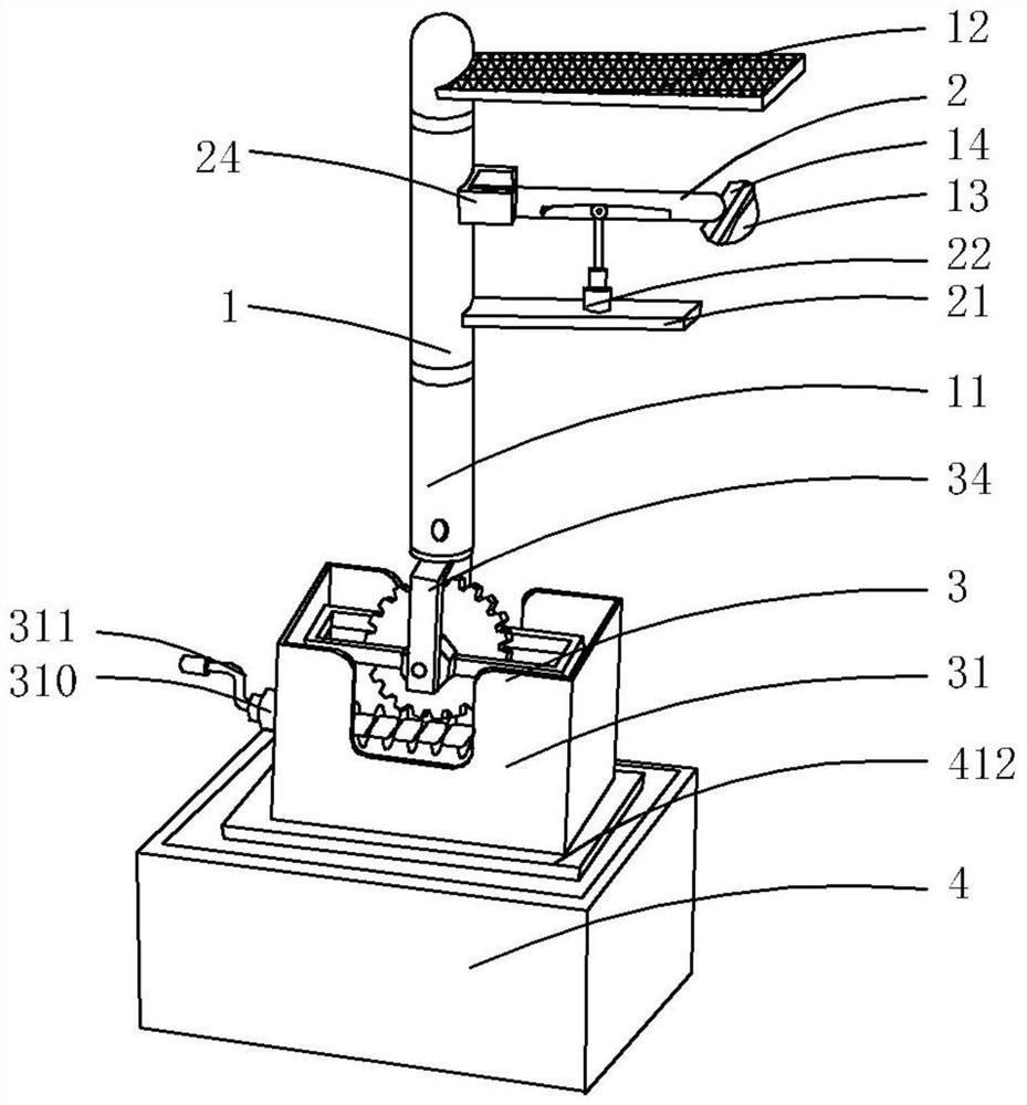 Flexibly-steering on-board flood lighting device