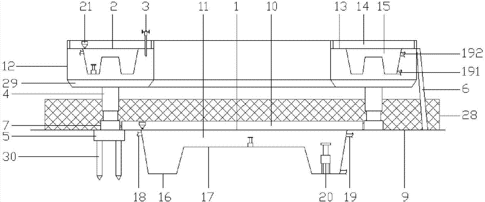 Crab breeding pond capable of being automatically adjusted and lifted