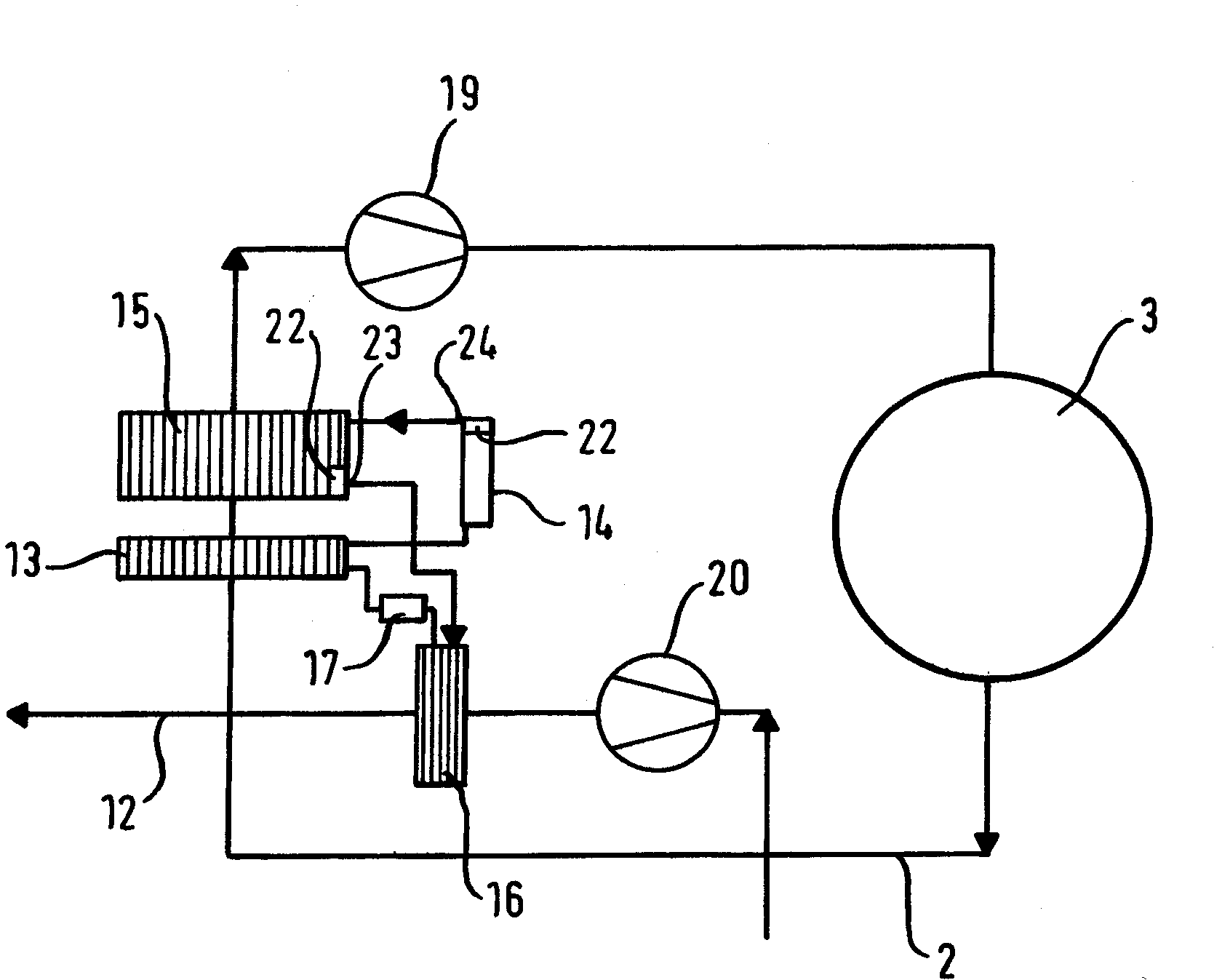 Condensation dryer with a heat pump and recognition of an impermissible operating state and method for the operation thereof