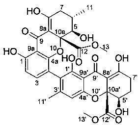 Secalonic acid L derived from Penicillium oxalicum and application in inhibiting human cancer cell proliferation