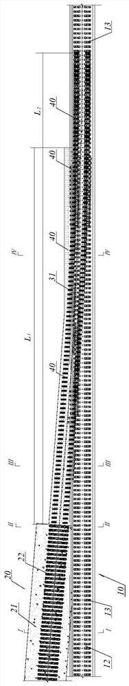 High-speed railway ballastless track shifting connection structure