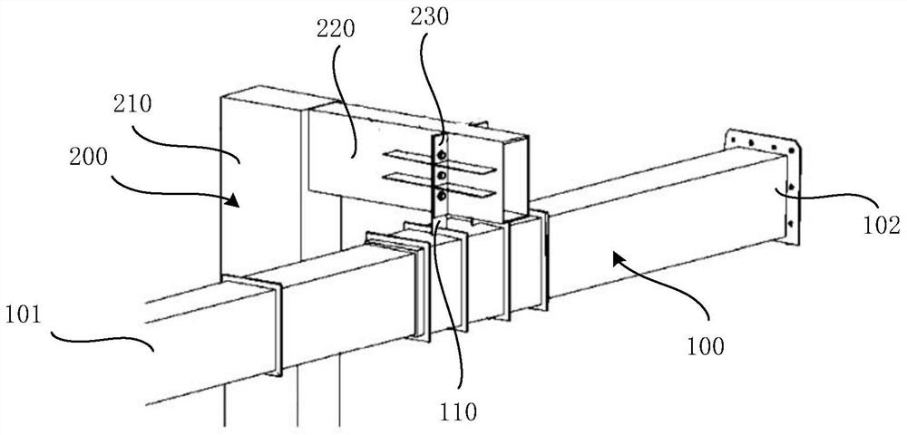 Rail hoisting structure and suspension type rail transit system