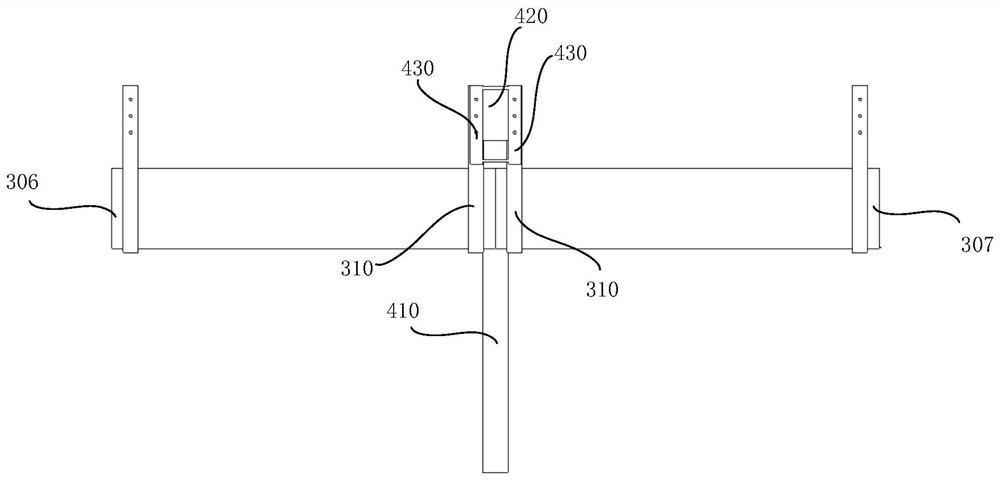 Rail hoisting structure and suspension type rail transit system