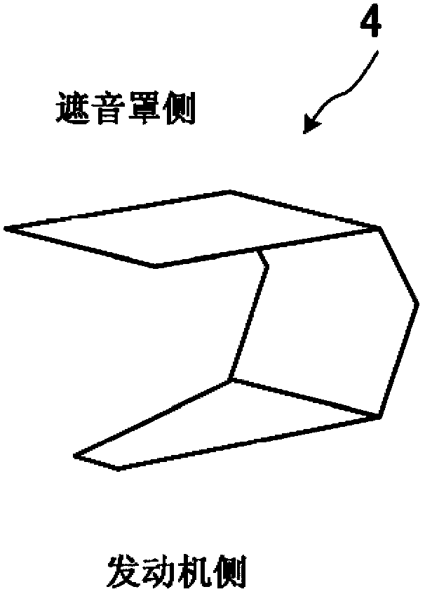 Mounting structure for sound shielding cover