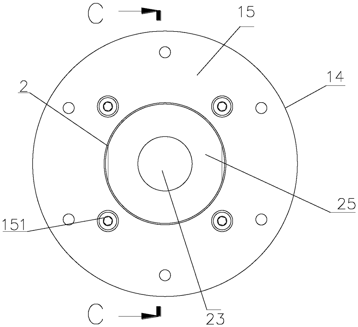 Stable and non-rotating air cylinder