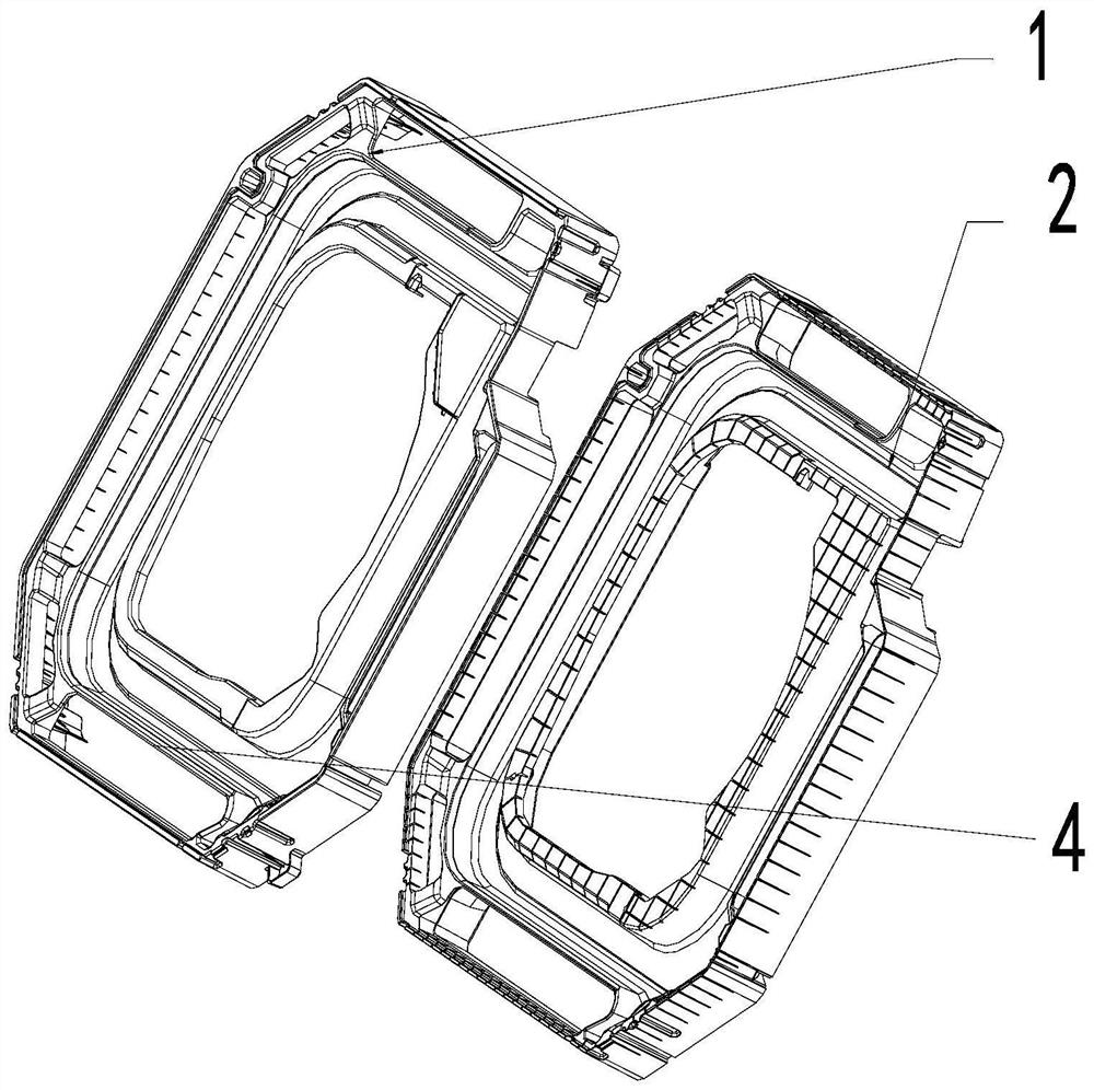 Water pan structure and patio machine