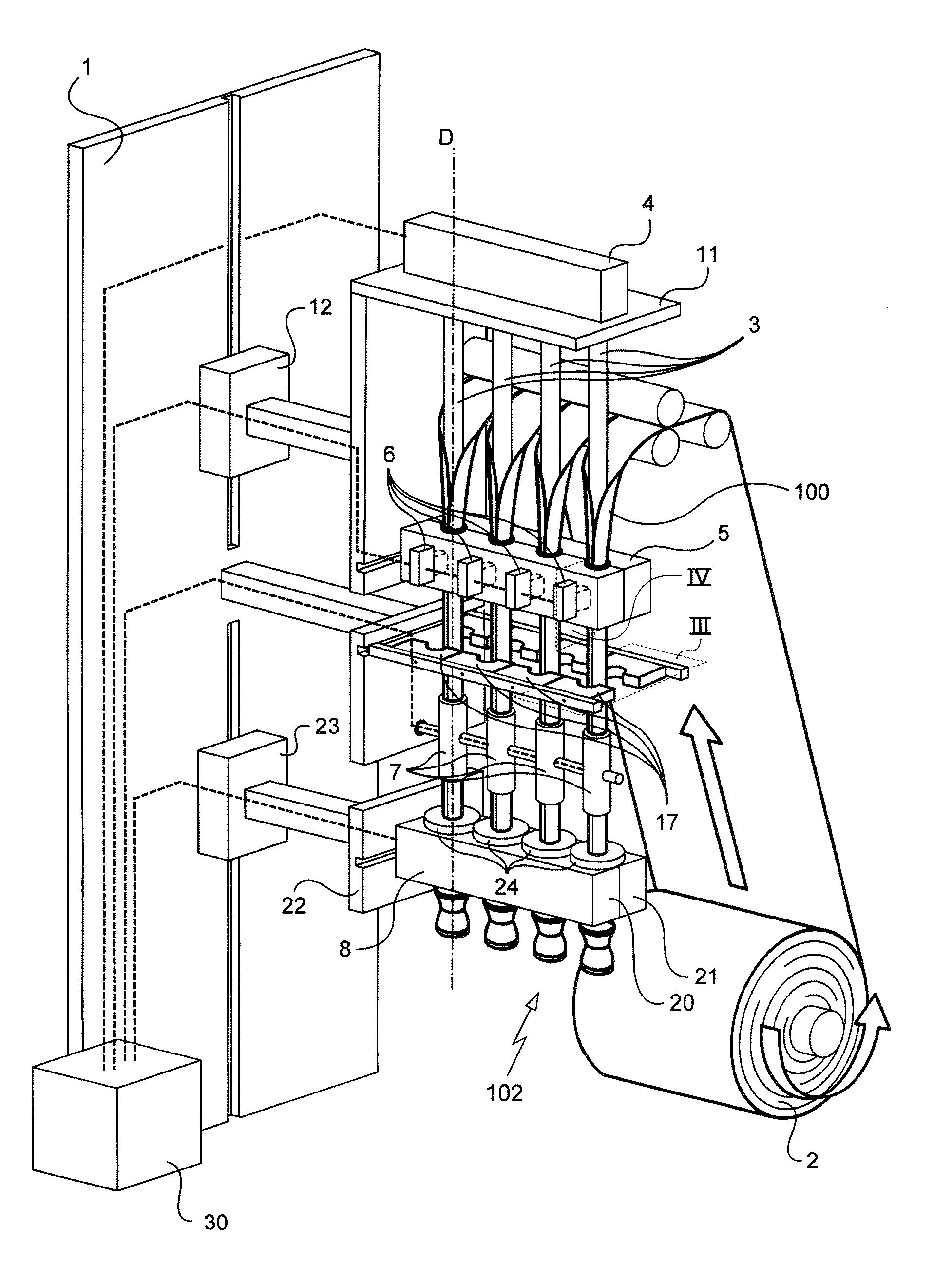 Machine for blowing molding articles such as containers