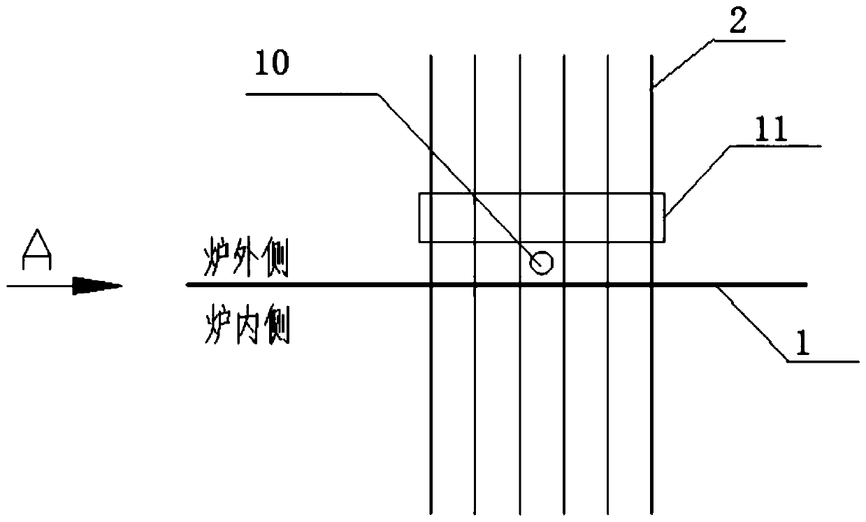 A hoisting method for boiler rear roof superheater components