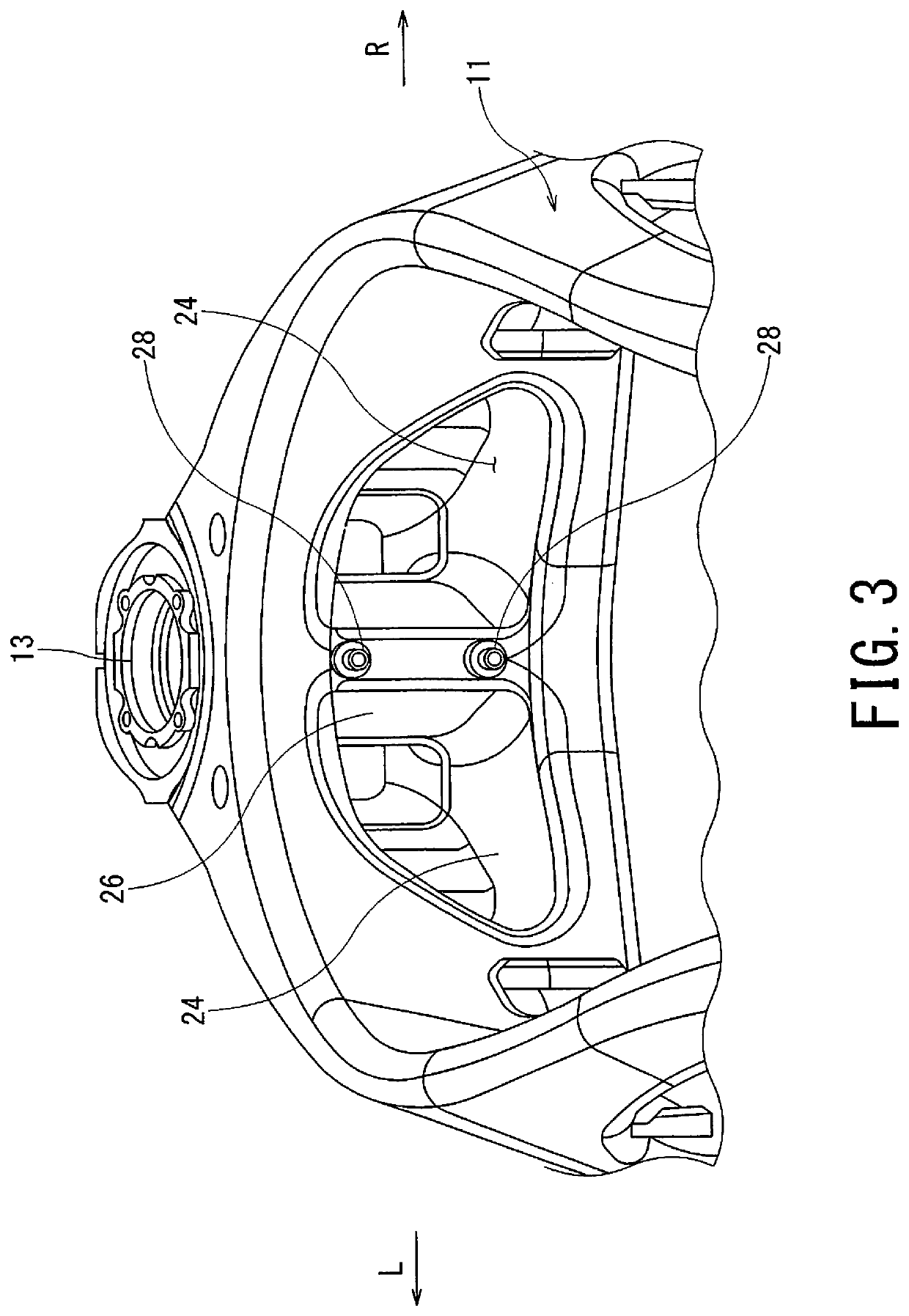 Intake duct structure of motorcycle