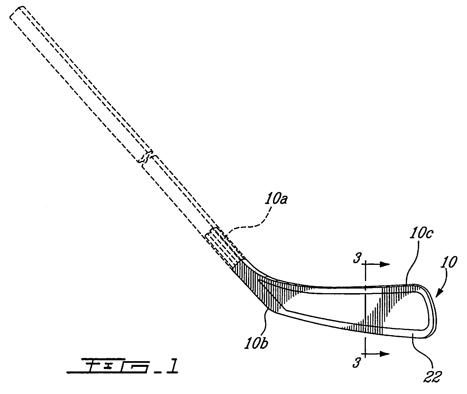 Hockey stick blade and a method of making thereof